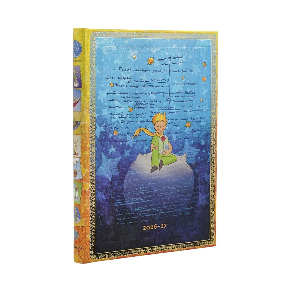 2027 Saint-Exupéry, The Little Prince (Embellished Manuscripts Collection) Midi 18-Month Hardcover Dayplanner (Elastic Band Closure) Horizontal by Paperblanks - ISBN: 9780349718811