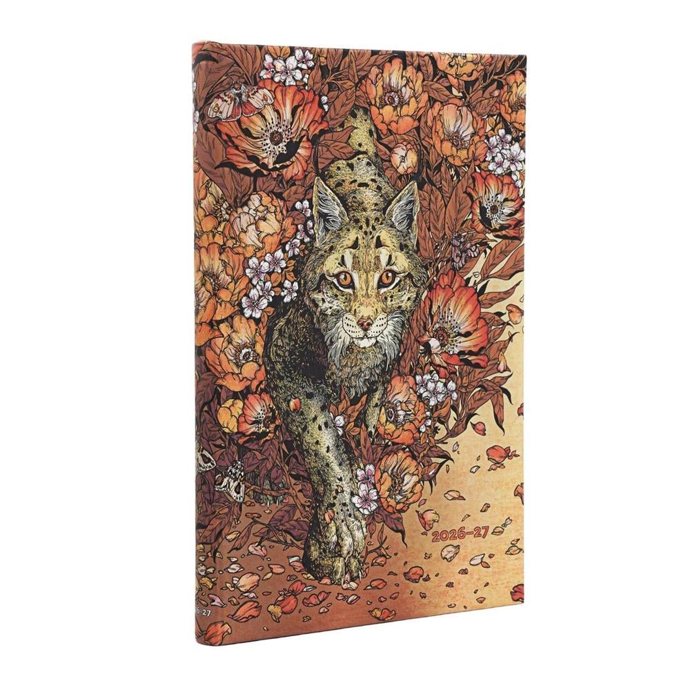 2027 Lynx Rising (Erica Williams Art) Maxi 18-Month Hardcover Dayplanner (Elastic Band Closure) Vertical by Paperblanks - ISBN: 9780349718828