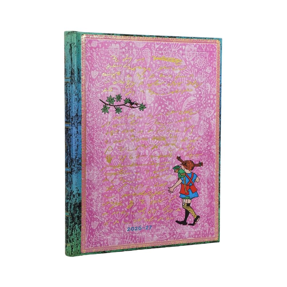 2027 Astrid Lindgren, Pippi Longstocking (Embellished Manuscripts Collection) Ultra 18-Month Hardcover Dayplanner (Elastic Band Closure) Vertical by Paperblanks - ISBN: 9780349718842