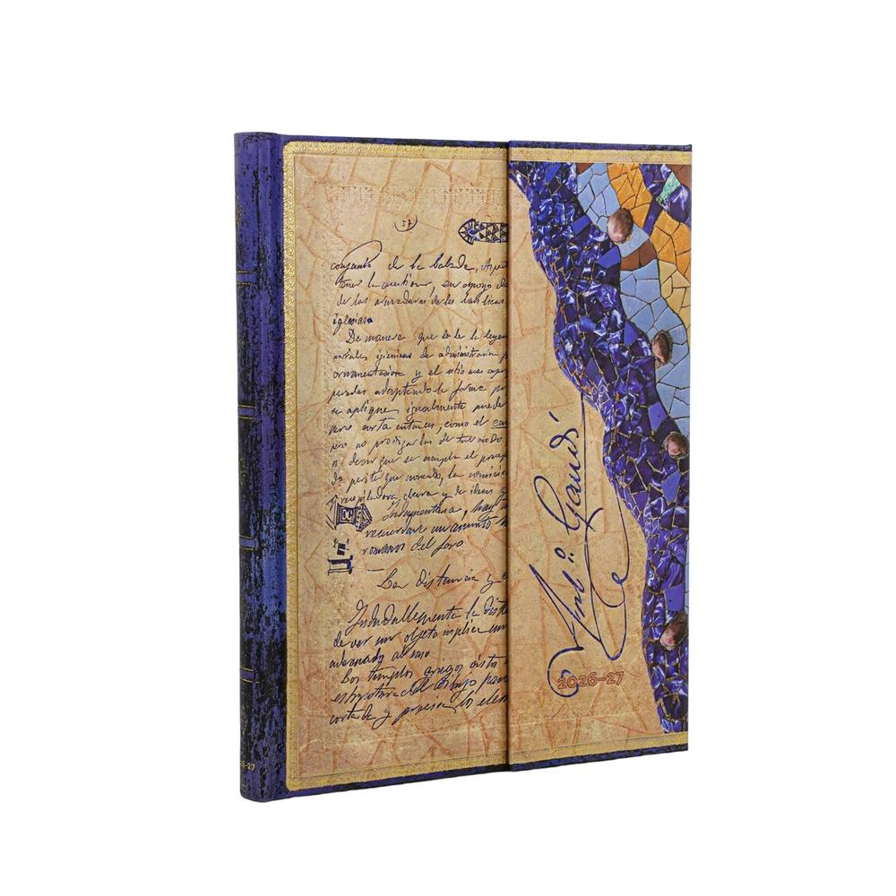 2027 Gaudi, The Manuscript of Reus (Embellished Manuscripts Collection) Ultra 18-Month Hardcover Dayplanner (Wrap Closure) Vertical by Paperblanks - ISBN: 9780349718859