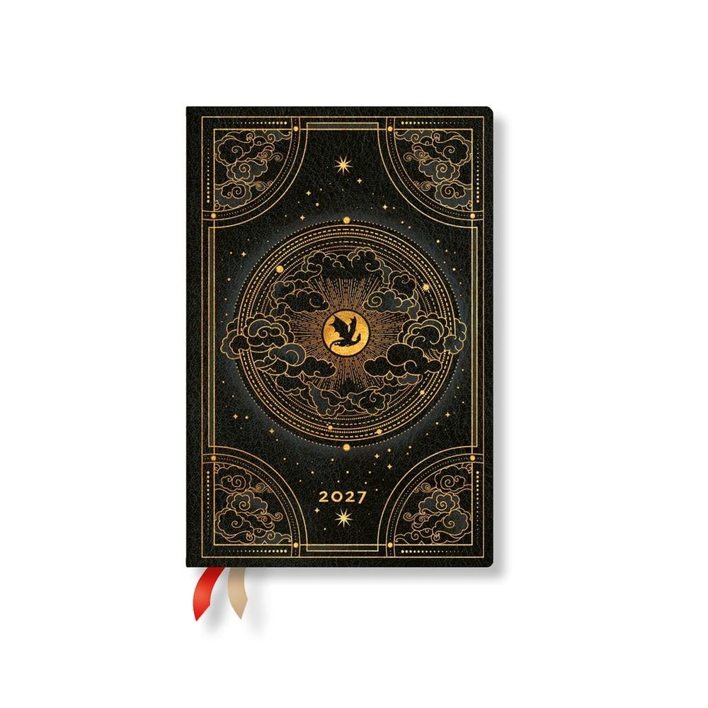 2027 Shadows of Navarre (Fourth Wing) Mini Hardcover 12-Month Dayplanner (Elastic Band Closure) by Paperblanks - ISBN: 9780349718910