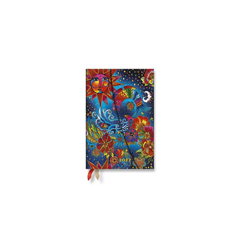 2027 Celestial Magic (Whimsical Creations) Mini 12-Month Hardcover Dayplanner (Wrap Closure) Horizontal by Paperblanks - ISBN: 9780349718958