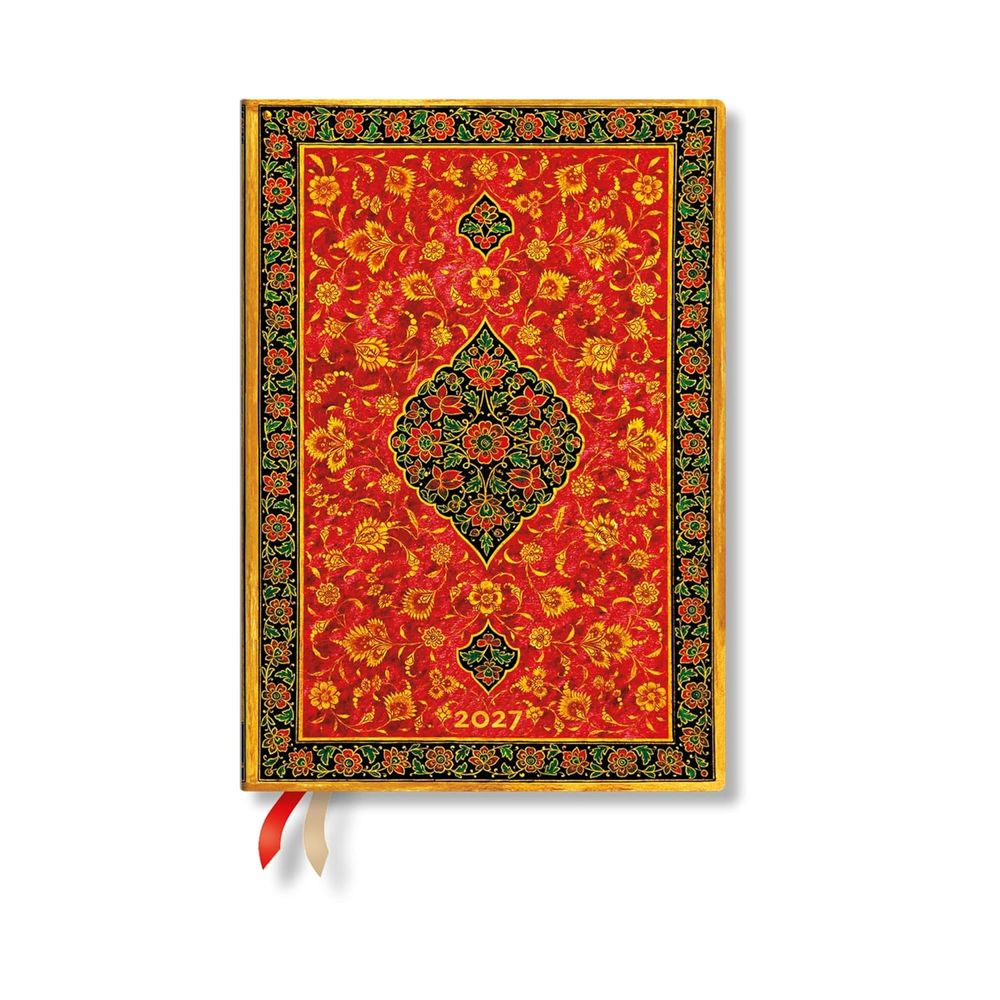 2027 Layla (Persian Poetry) Midi 12-Month Hardcover Dayplanner (Elastic Band Closure) Daily by Paperblanks - ISBN: 9780349719184