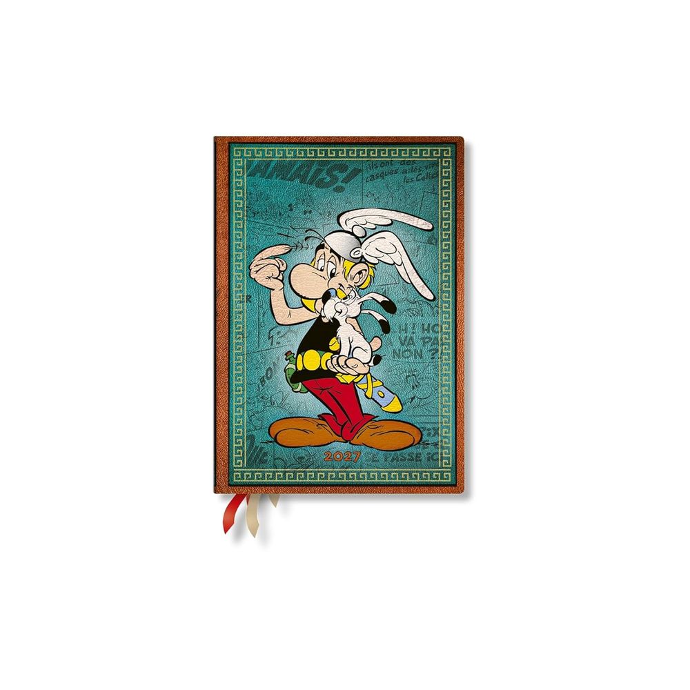 2027 Asterix the Gaul (The Adventures of Asterix) Midi 12-Month Hardcover Dayplanner (Elastic Band Closure) Horizontal by Paperblanks - ISBN: 9780349719214
