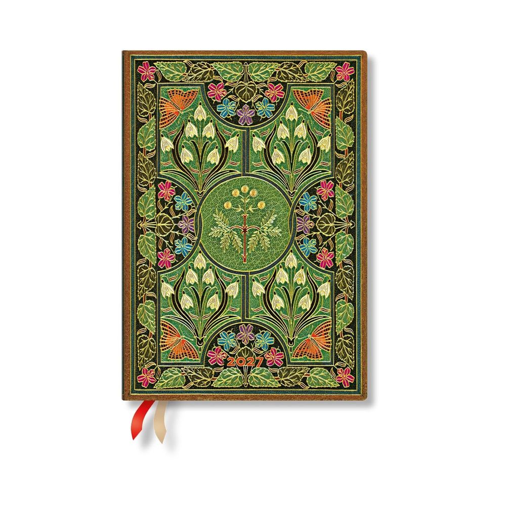 2027 Poetry in Bloom Midi 12-Month Hardcover Dayplanner (Elastic Band Closure) Horizontal by Paperblanks - ISBN: 9780349719252