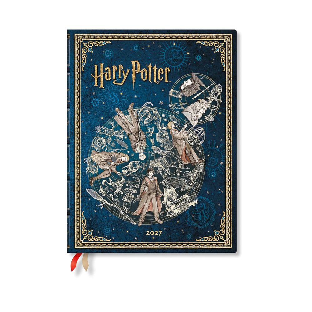 2027 Legends of Hogwarts Diary (Harry Potter Collection) Ultra 12-Month Hardcover Dayplanner (Elastic Band Closure) Vertical by Paperblanks - ISBN: 9780349719719