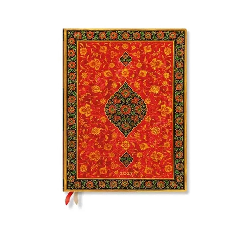 2027 Layla (Persian Poetry) Ultra 12-Month Hardcover Dayplanner (Elastic Band Closure) Verso by Paperblanks - ISBN: 9780349719788