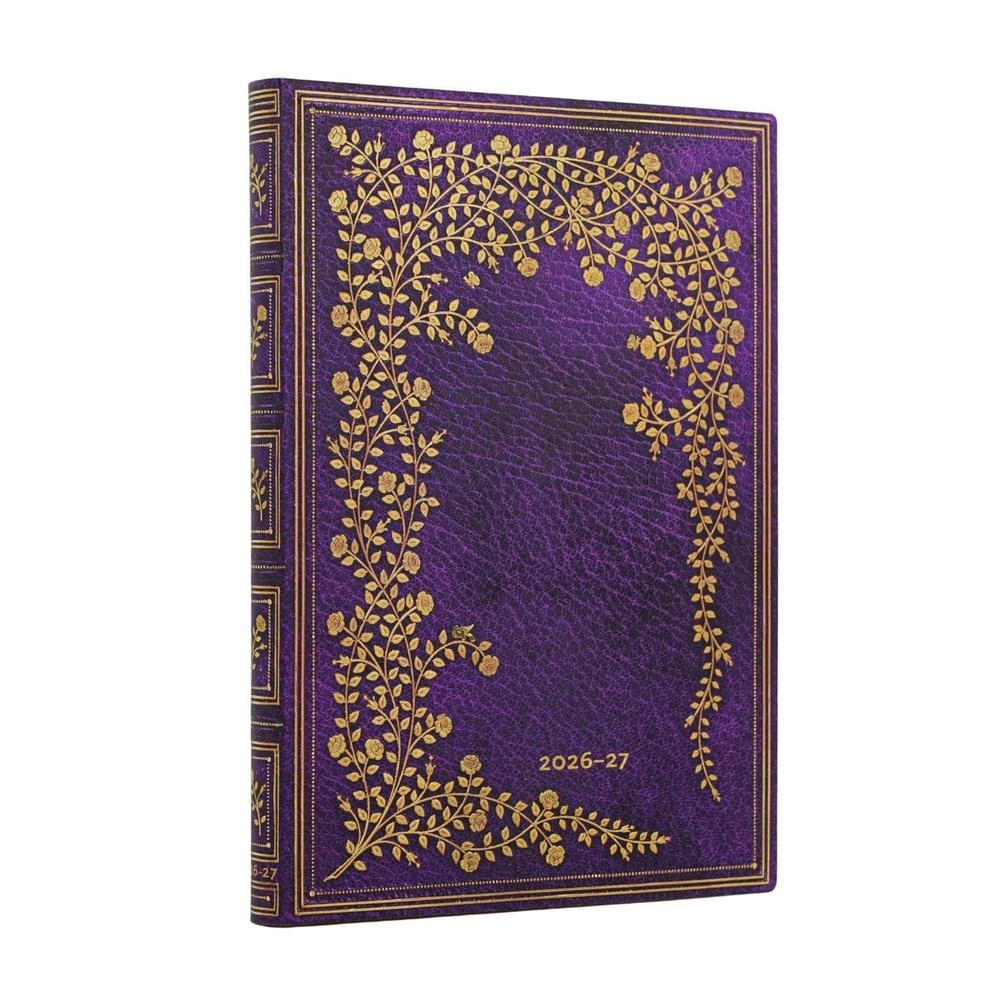 2027 New York Rose (Gilded Age) Midi 18-Month Softcover Dayplanner (Elastic Band Closure) Horizontal by Paperblanks - ISBN: 9780349719870