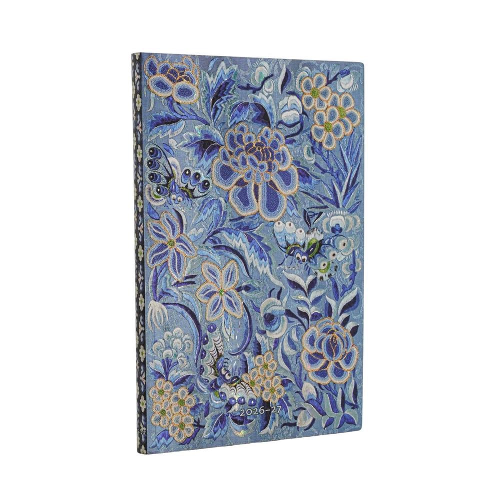 2027 Blue Willow (Celebrate Hanfu) Maxi 18-Month Softcover Dayplanner (Elastic Band Closure) Vertical by Paperblanks - ISBN: 9780349719887