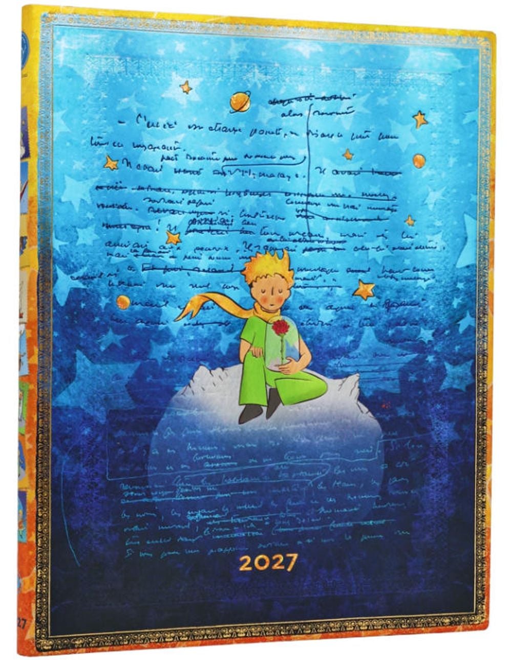 2027 Saint-Exupéry, The Little Prince (Embellished Manuscripts Collection) Ultra 12-Month Softcover Dayplanner (Elastic Band Closure) Vertical by Paperblanks - ISBN: 9780349720197