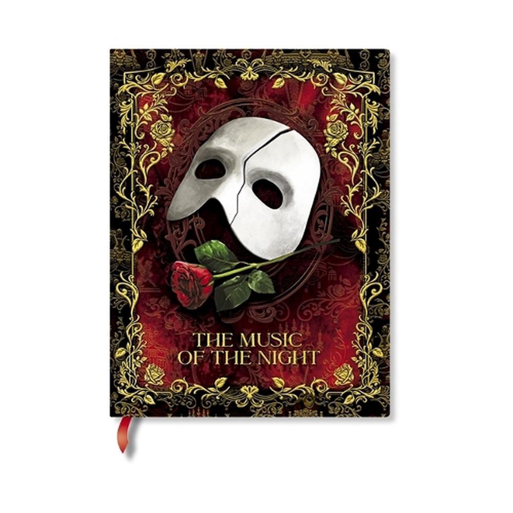 Masked Melody (Phantom of the Opera) Ultra Lined Hardcover Journal (Elastic Band Closure) by Paperblanks - ISBN: 9780349723792