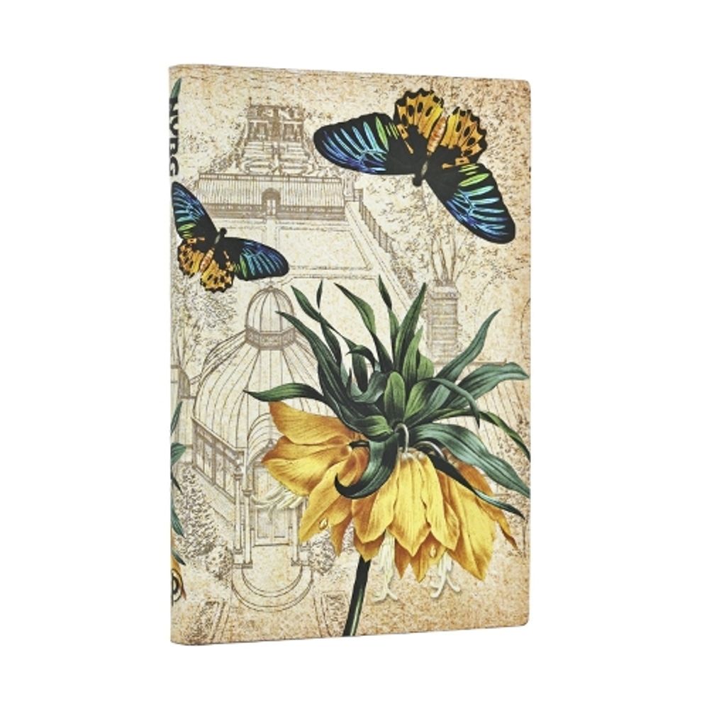 Golden Fritillaria Mini Unlined Softcover Journal (Elastic Band Closure) by Paperblanks - ISBN: 9780349724027