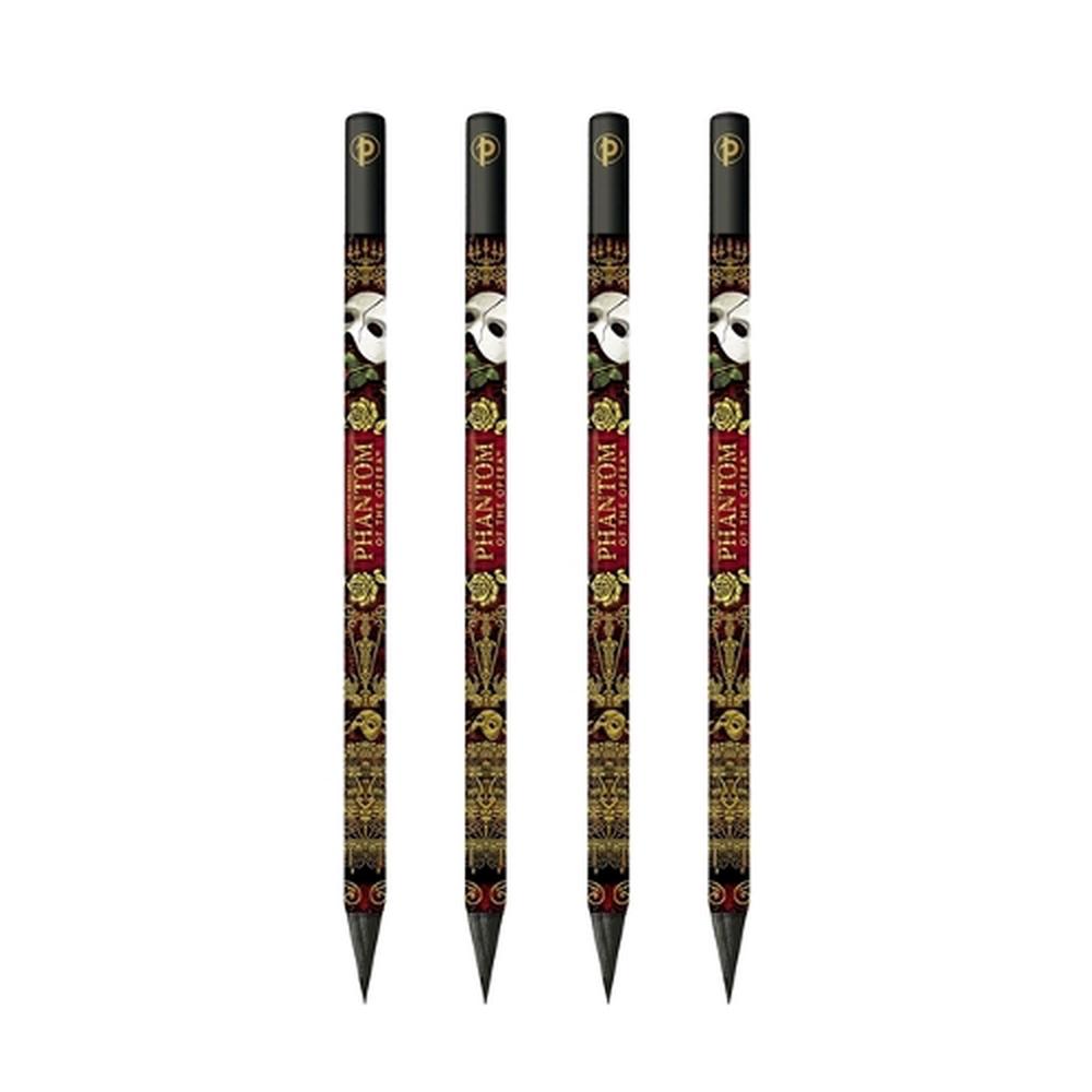 Masked Melody (Phantom of the Opera) 4 Pack Pencils by Paperblanks - ISBN: 9780349724317