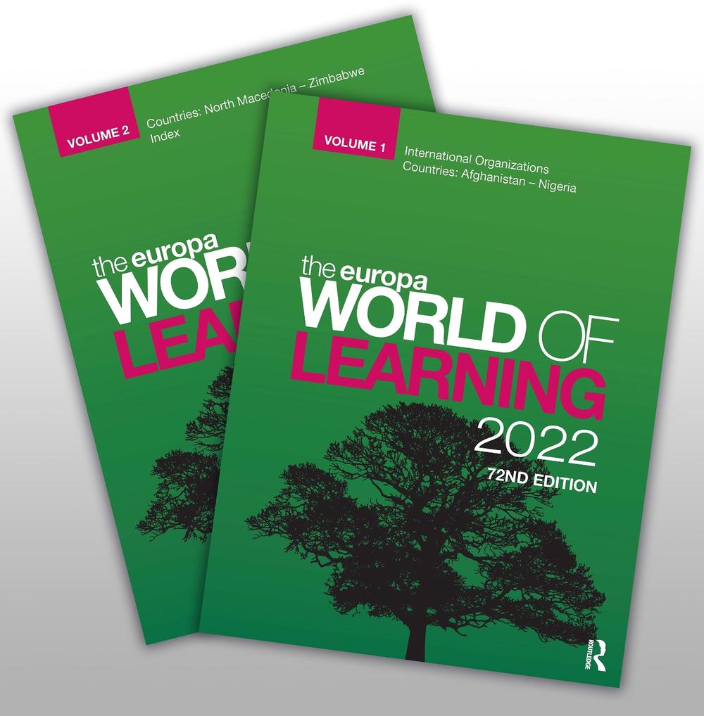 The Europa World of Learning 2022, 72nd Edition by Europa Publications - ISBN: 9780367698867