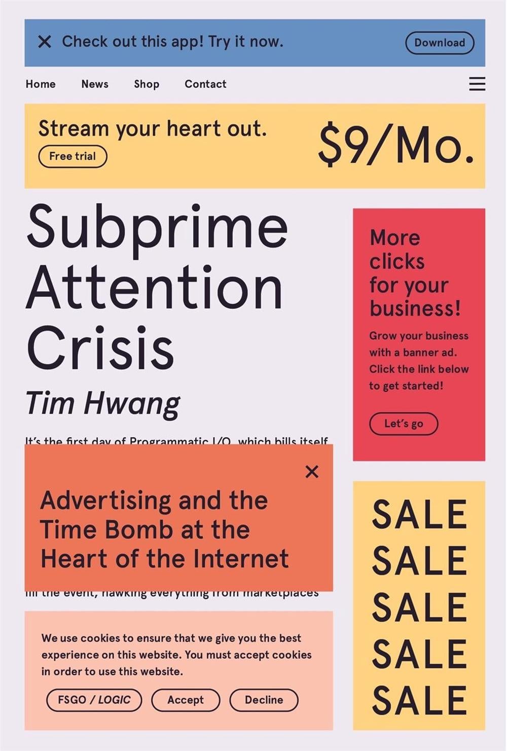 Subprime Attention Crisis by Tim Hwang - ISBN: 9780374538651