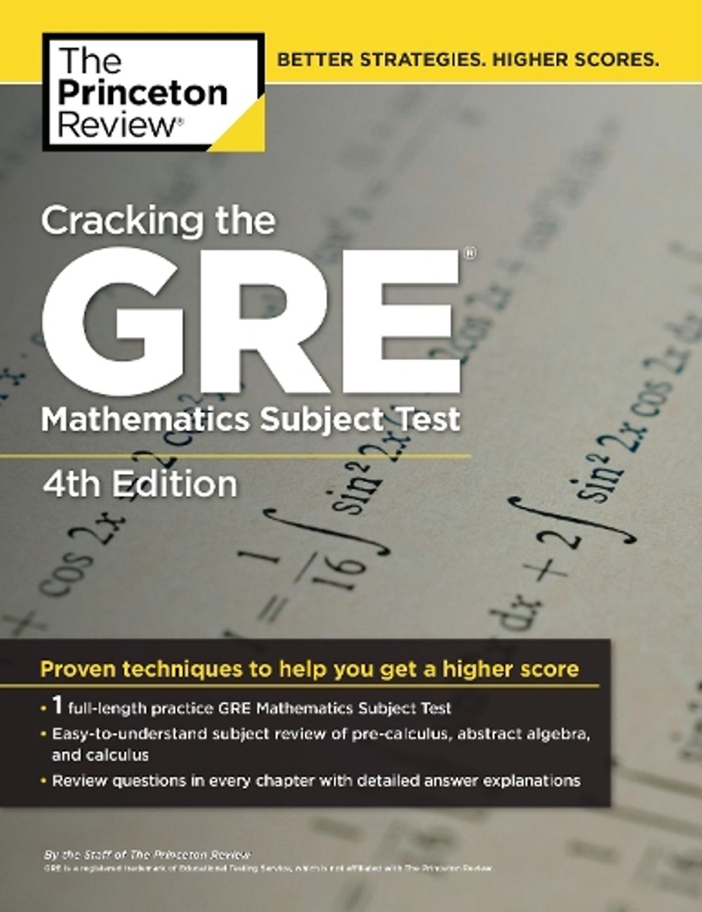 Cracking the GRE Mathematics Subject Test, 4th Edition by The Princeton Review - ISBN: 9780375429729