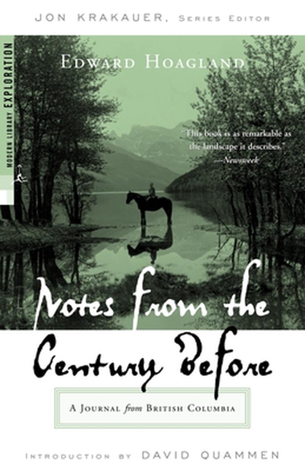 Notes From The Century Before by Edward Hoagland - ISBN: 9780375759437