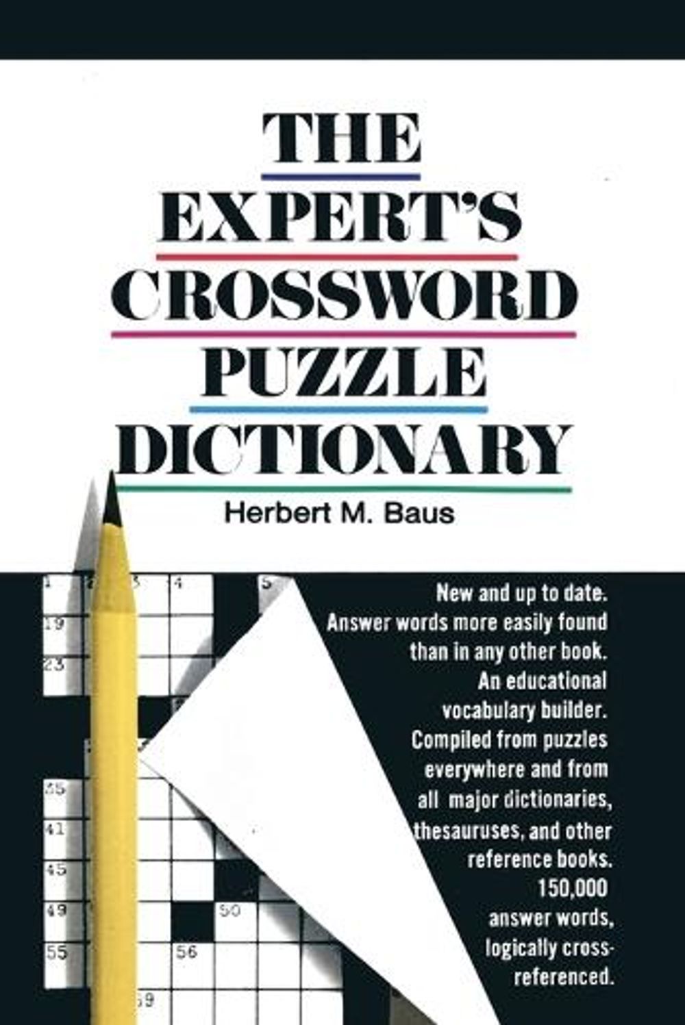 The Expert's Crossword Puzzle Dictionary by Herbert M. Baus - ISBN: 9780385047883