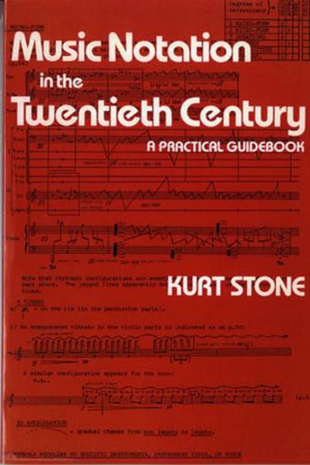 Music Notation in the Twentieth Century, 1st Edition by Kurt Stone - ISBN: 9780393950533