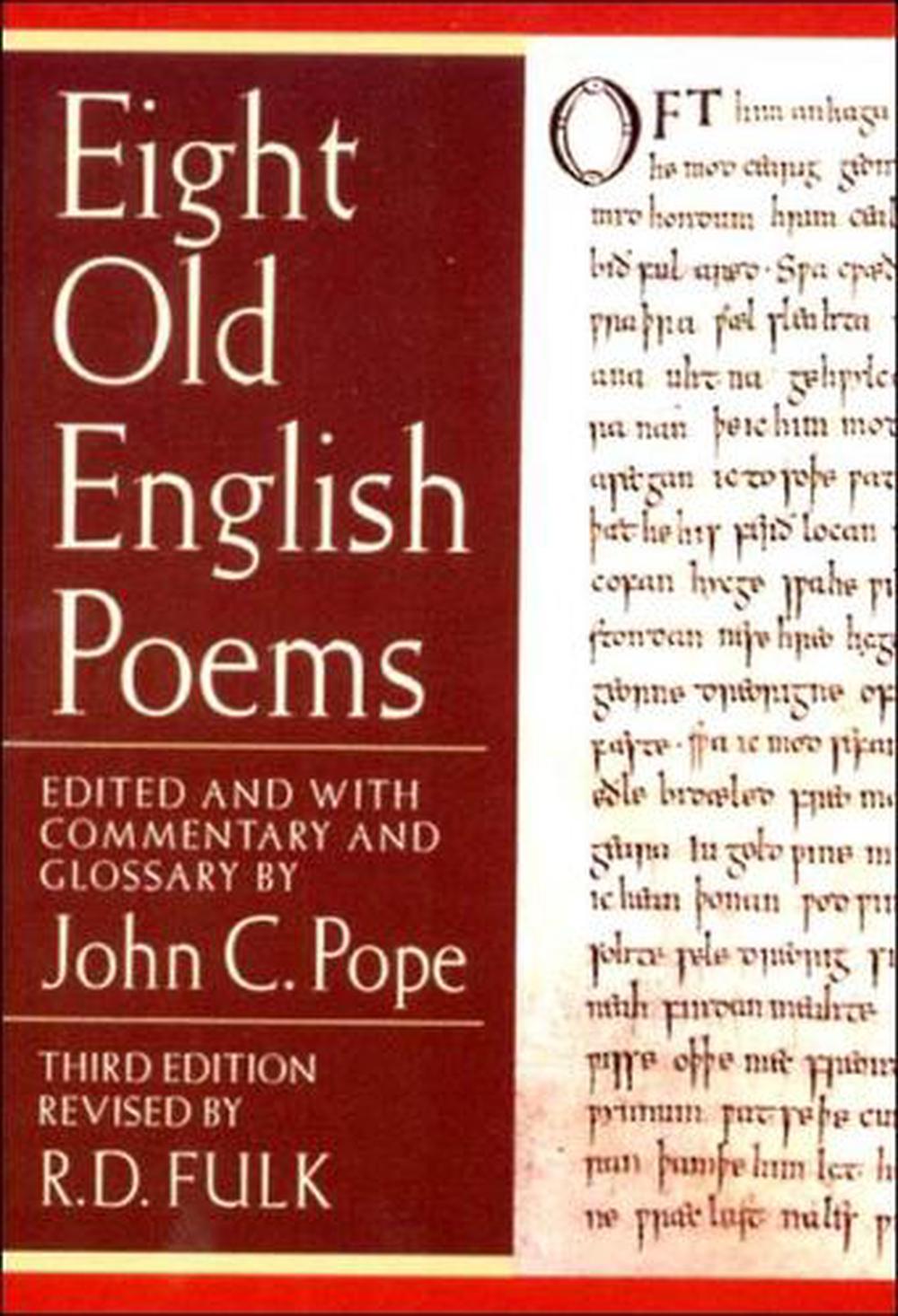 Eight Old English Poems by Robert D. Fulk, Paperback, 9780393976052 ...