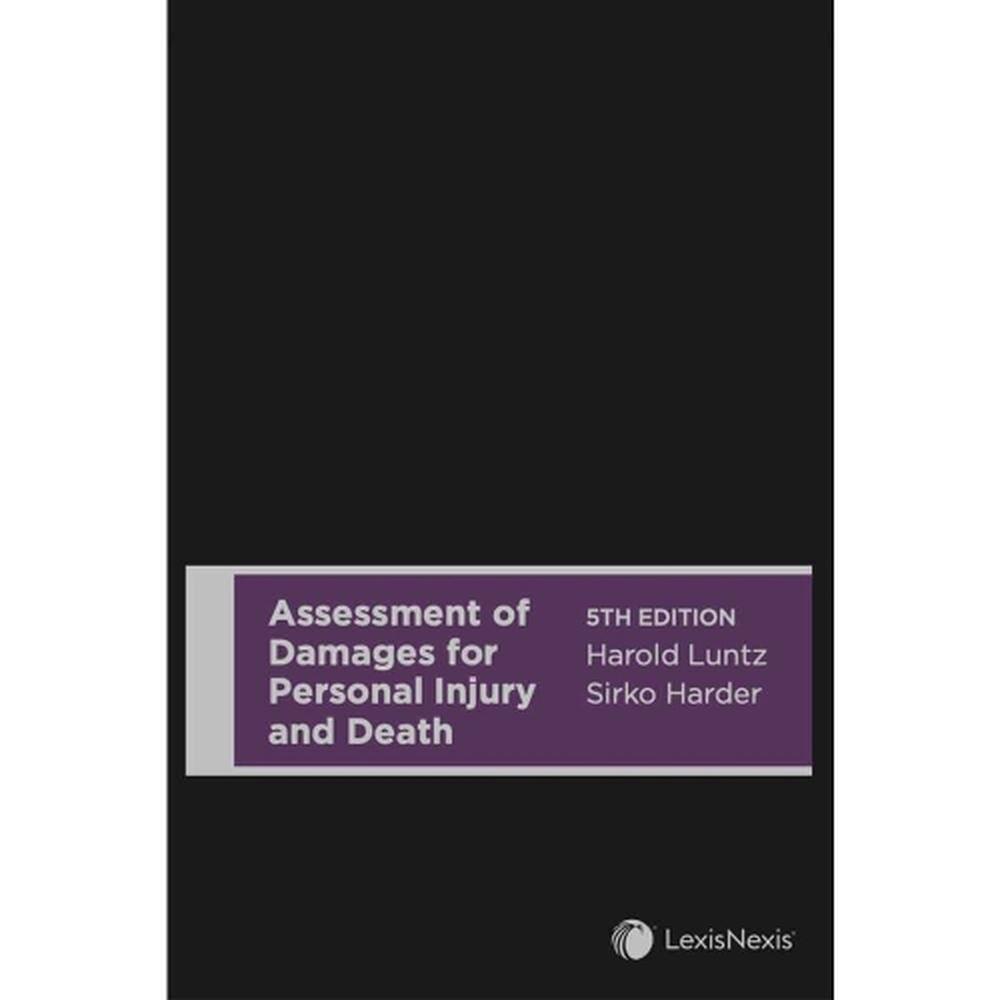 Luntz Assessment of Damages for Personal Injury and Death, 9780409339468