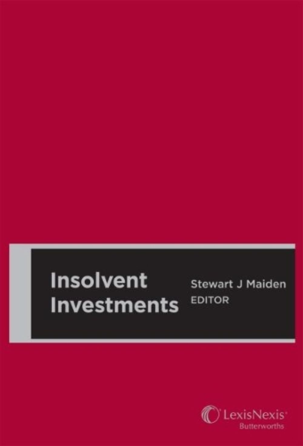 Insolvent Investments by Maiden - ISBN: 9780409340167