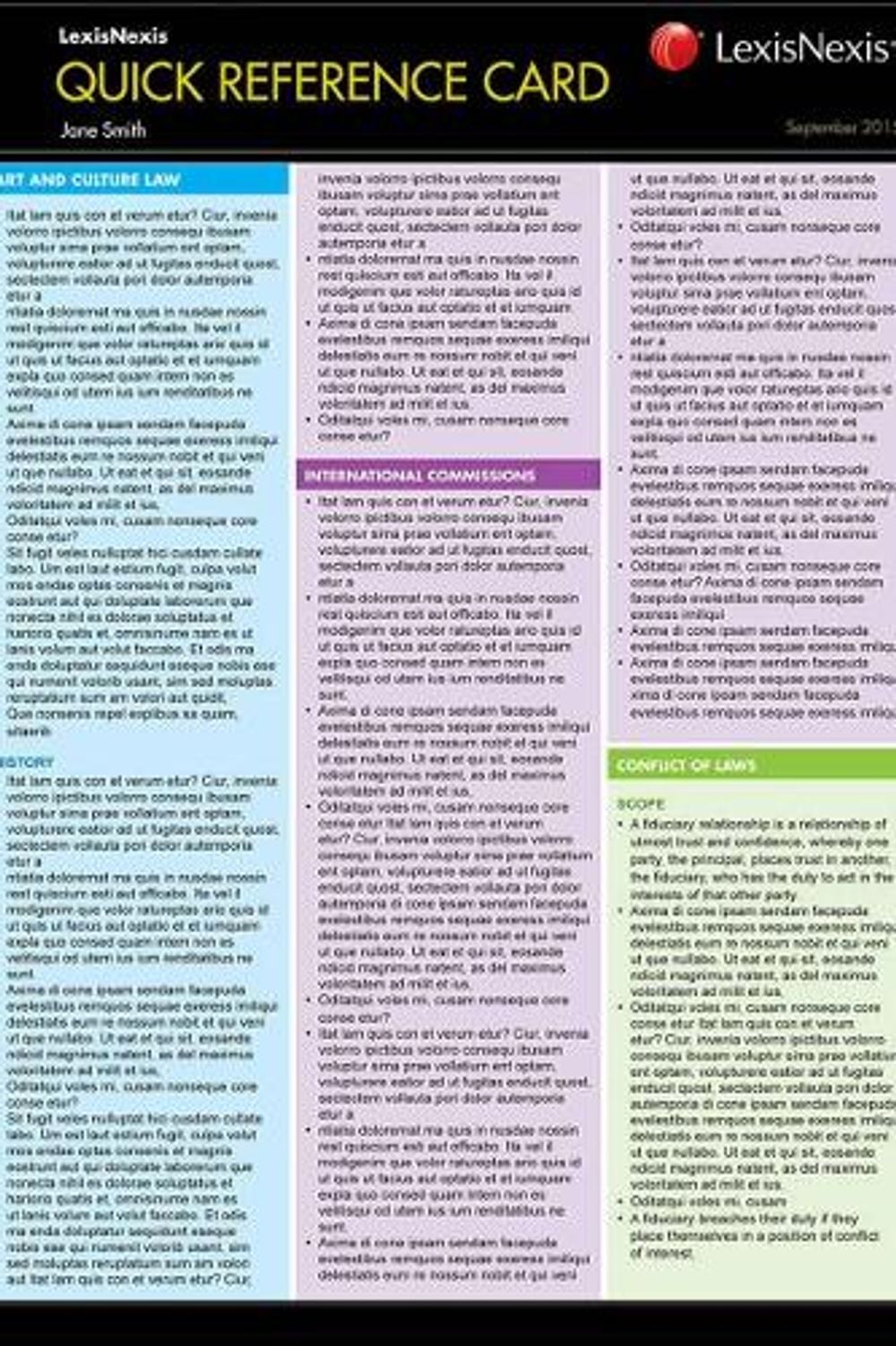 Quick Reference Card - Criminology by de Lint - ISBN: 9780409340518