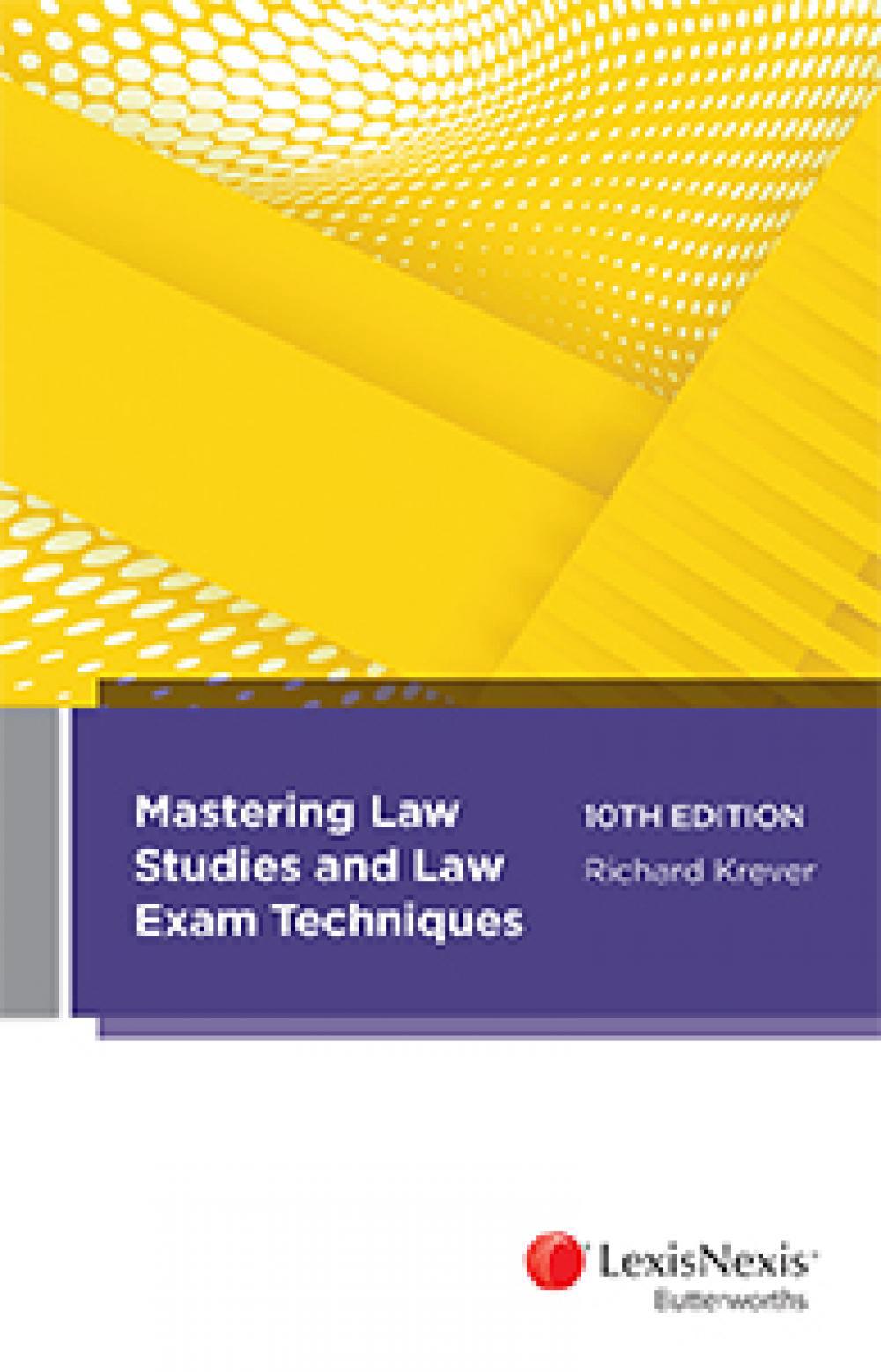 Mastering Law Studies and Law Exam Techniques by R. Krever, Paperback, 9780409349139 Buy