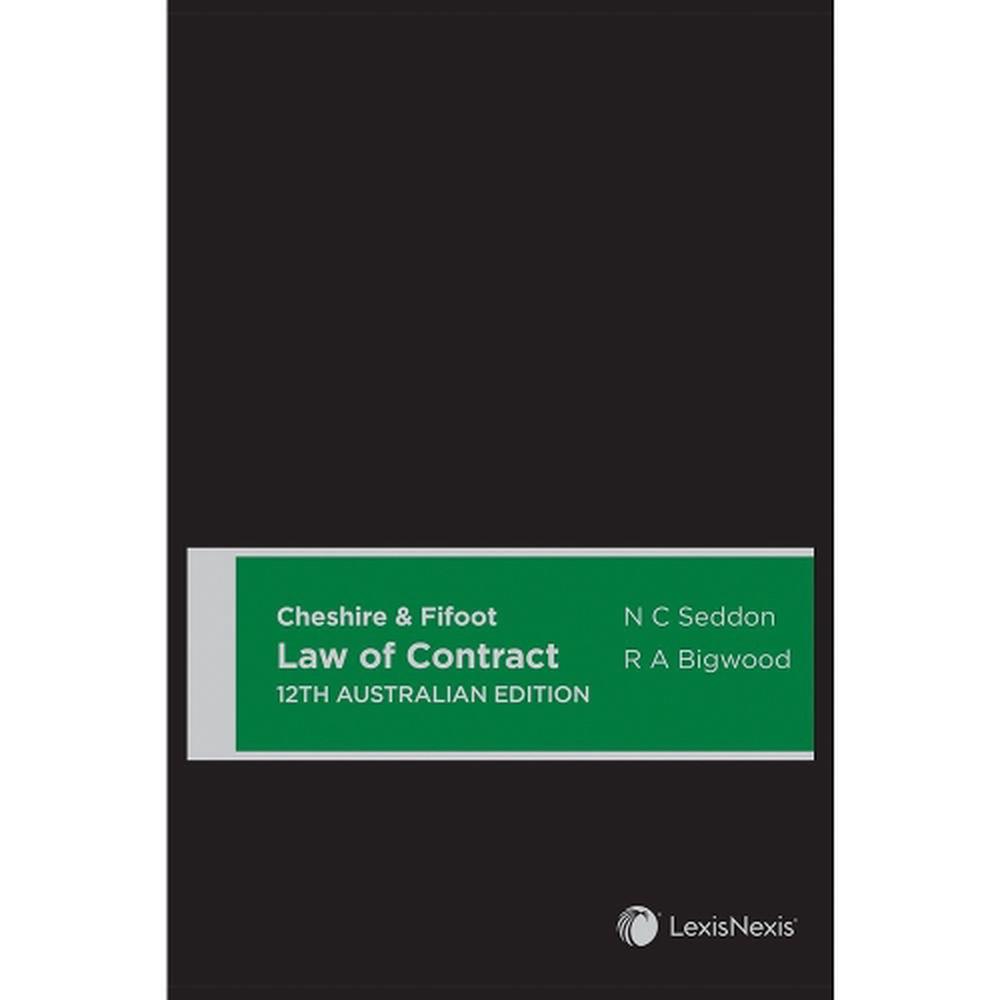 Cheshire & Fifoot Law of Contract, 12th Australian edition, 9780409354874
