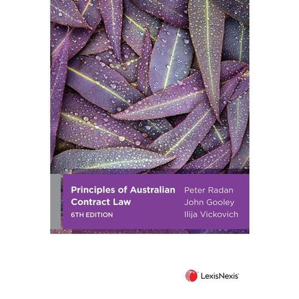 Principles of Australian Contract Law, 9780409356878
