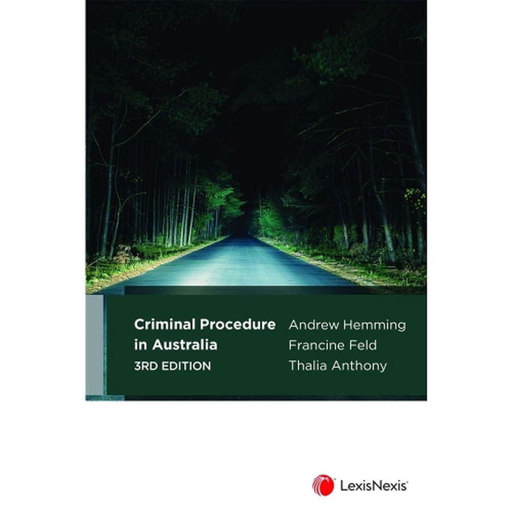 Criminal Procedure in Australia, 9780409357844