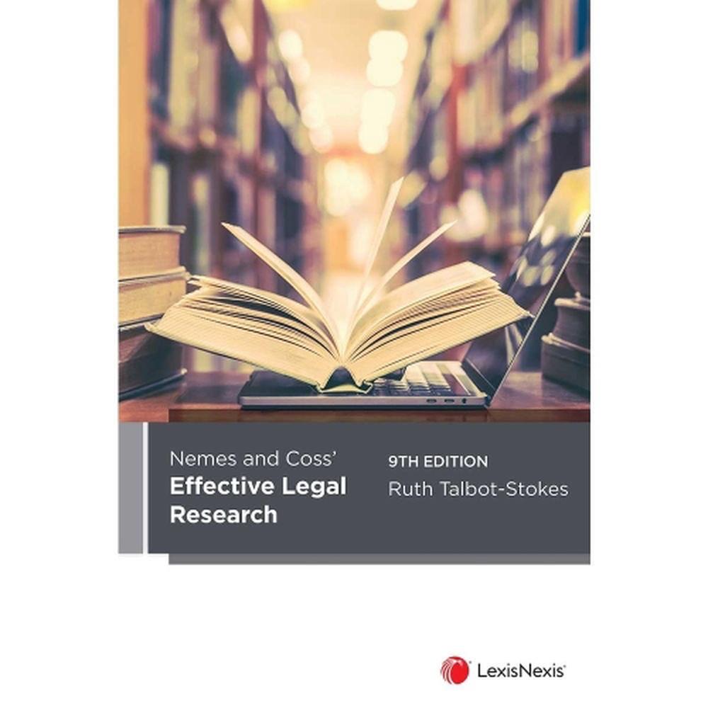 Nemes & Coss’ Effective Legal Research, 9780409359787