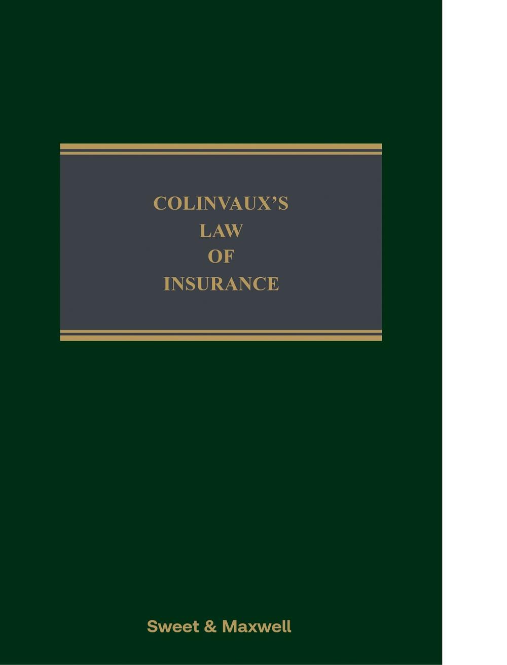 Colinvaux's Law of Insurance, 9780414130128
