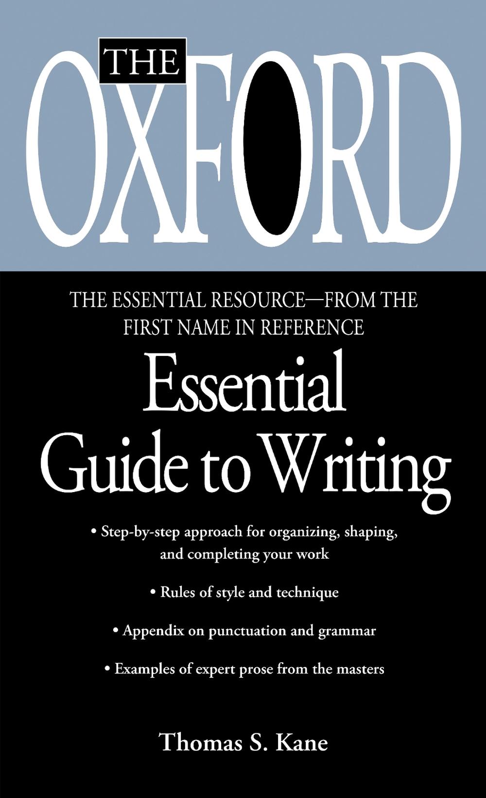 The Oxford Essential Guide to Writing, 9780425176405