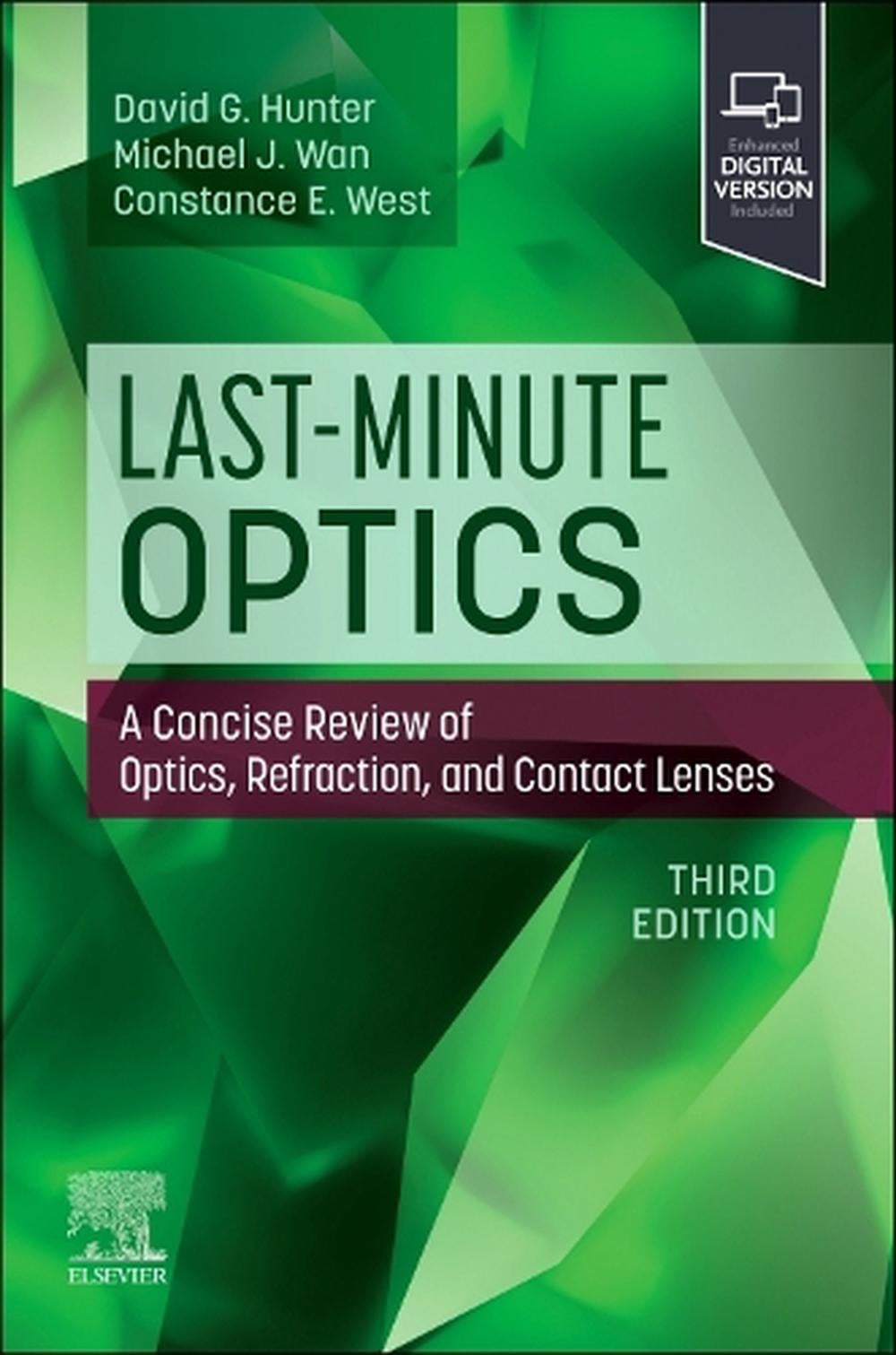Last-Minute Optics, 3rd Edition by David G. Hunter - ISBN: 9780443128073