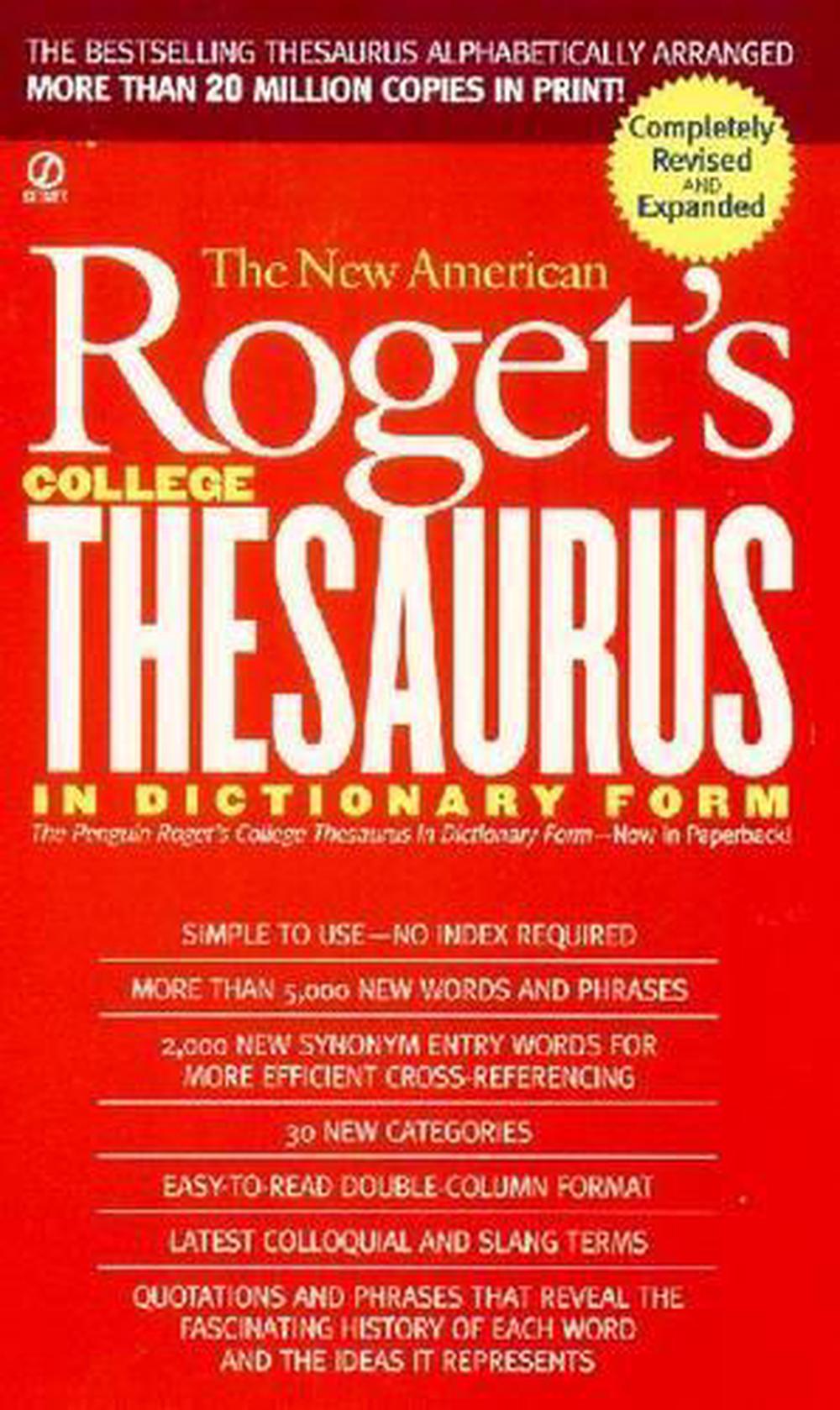 New American Roget's College Thesaurus in Dictionary Form (Revised & Updated), 9780451207166