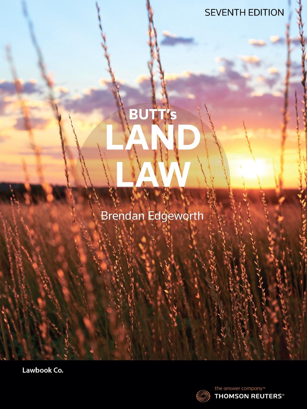 Butt's Land Law, 9780455229478