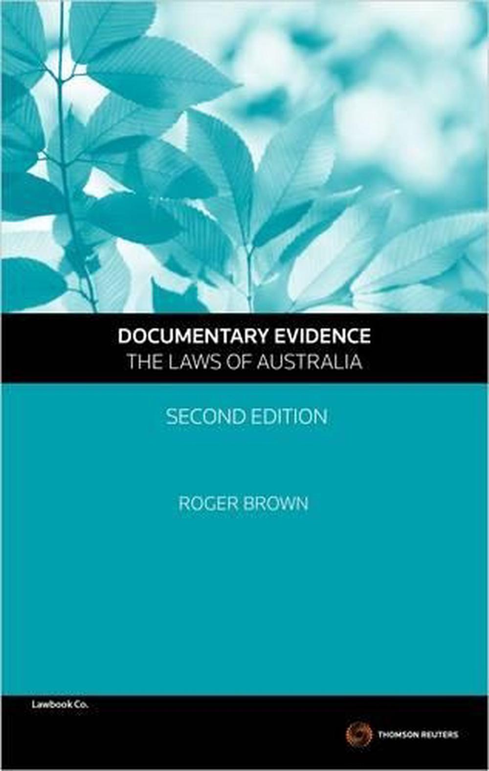 Documentary Evidence - The Laws of Australia, 2nd Edition, 9780455231655