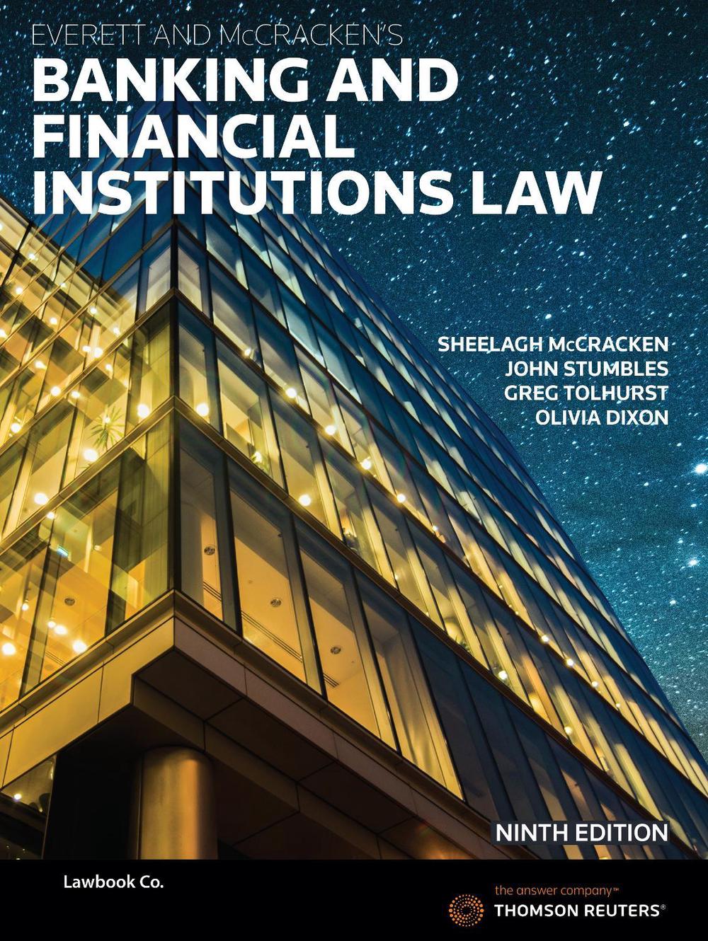 Everett & McCracken's Banking & Financial Institutions Law, 9780455240176
