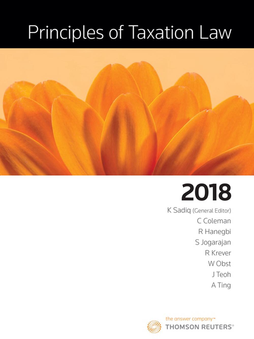 Principles of Taxation Law 2018 by Kerrie Sadiq, Paperback