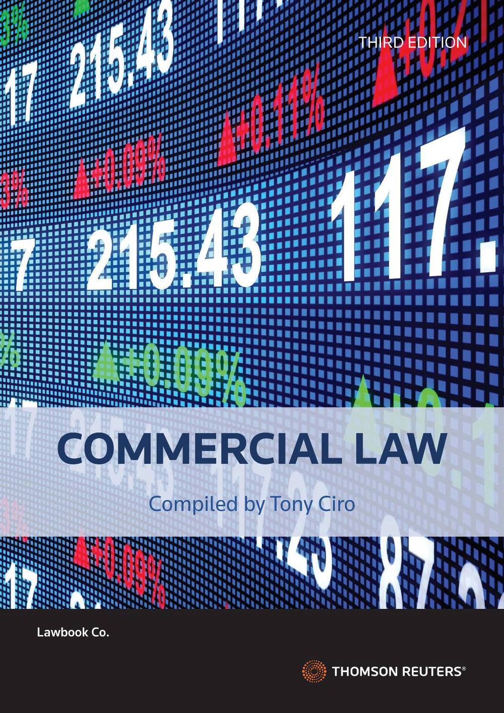 Commercial Law, 3rd Edition by Tony Ciro - ISBN: 9780455248035