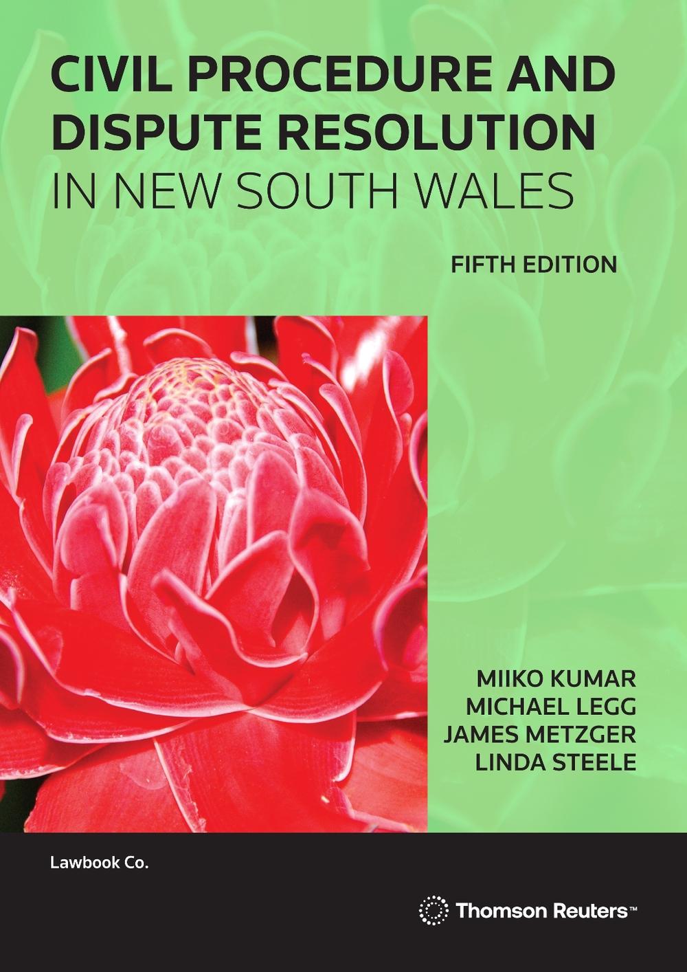 Civil Procedure and Dispute Resolution in NSW, 9780455248837