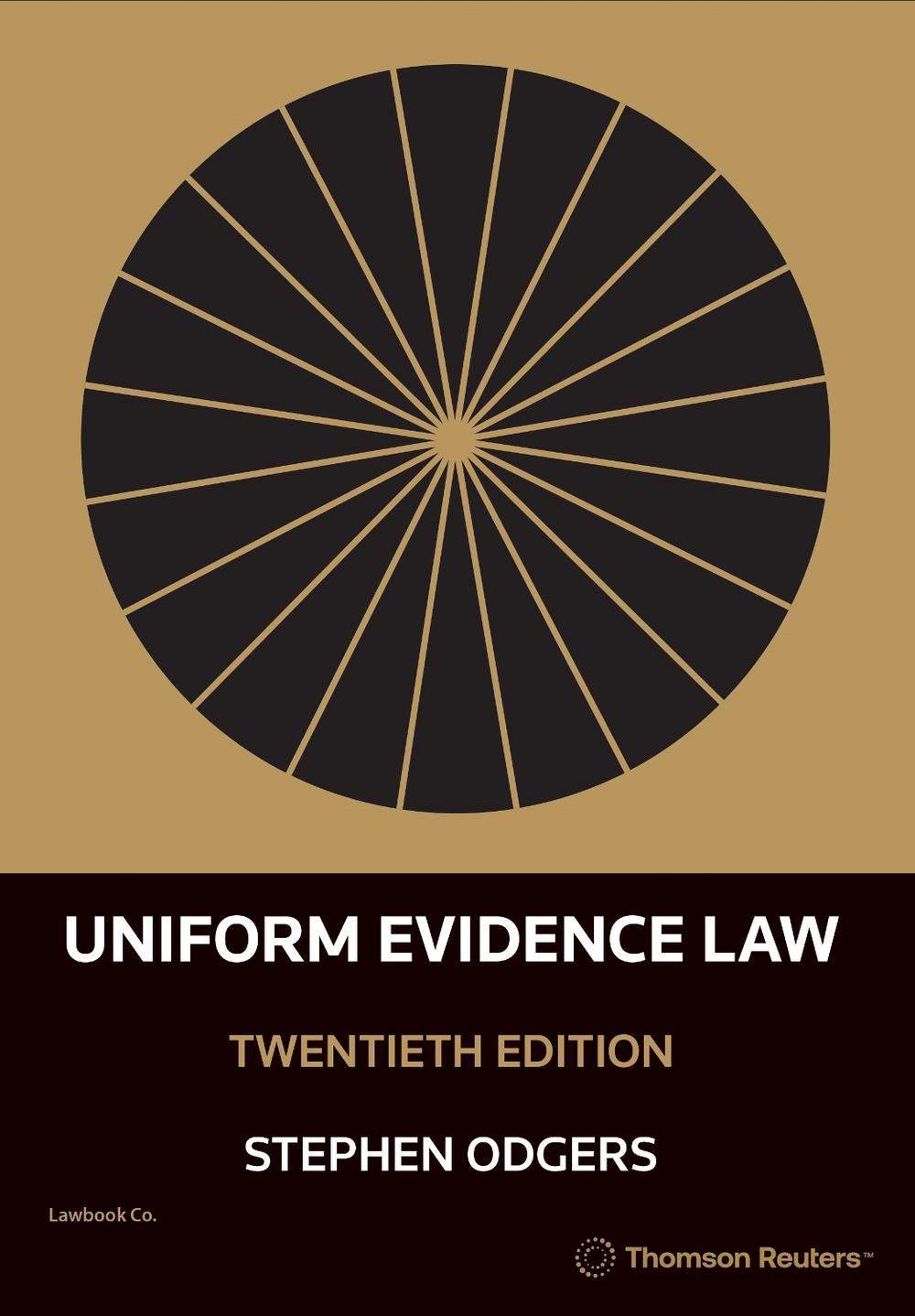 Uniform Evidence Law, 9780455503615