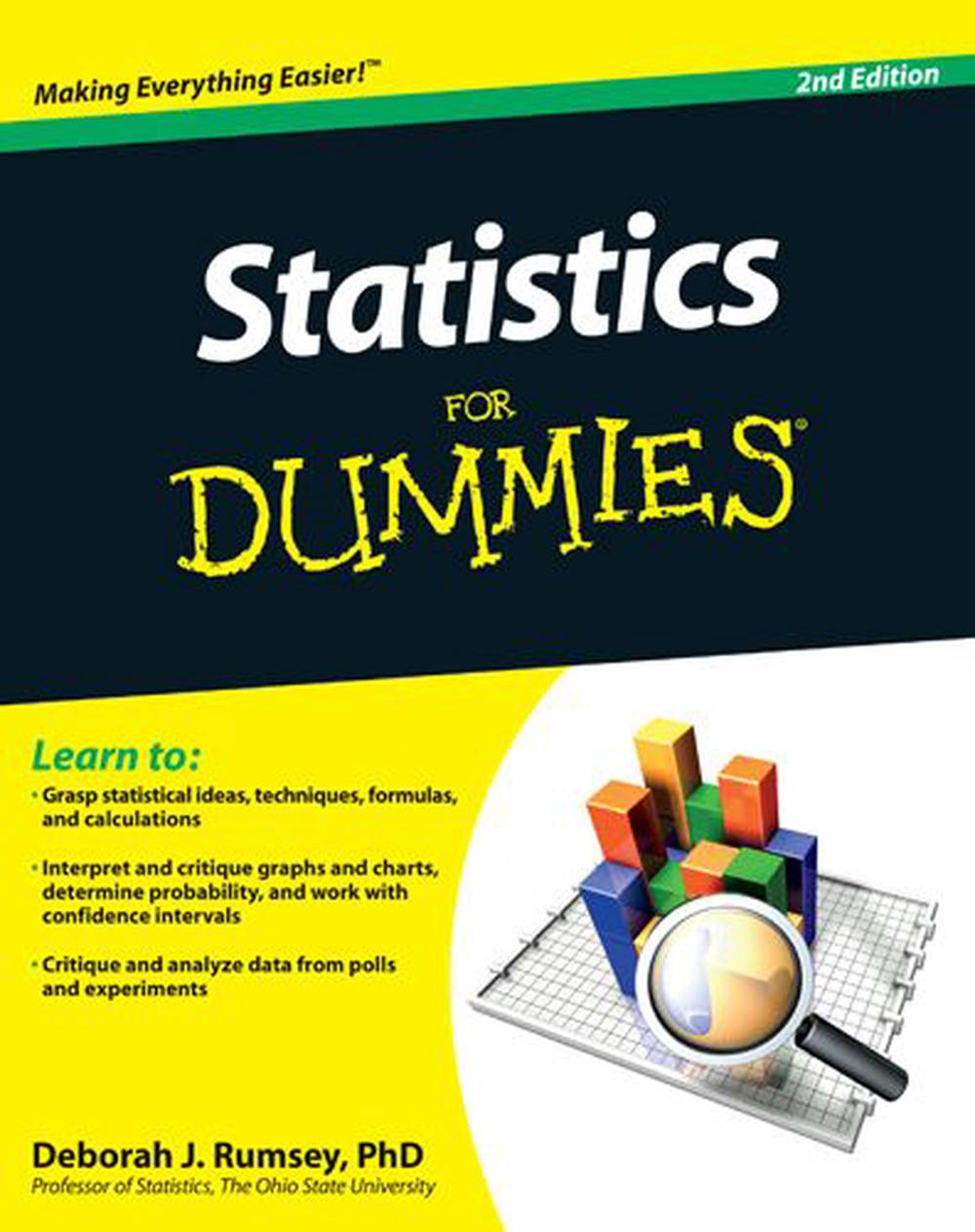 Statistics For Dummies By Deborah J Rumsey Paperback 9780470911082 