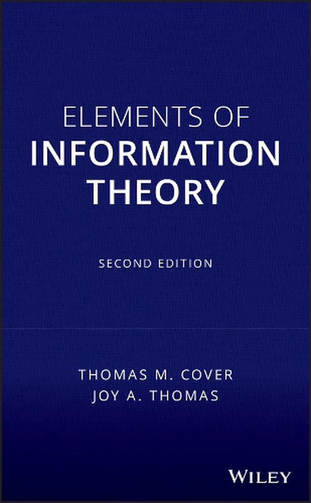Elements of Information Theory, 9780471241959