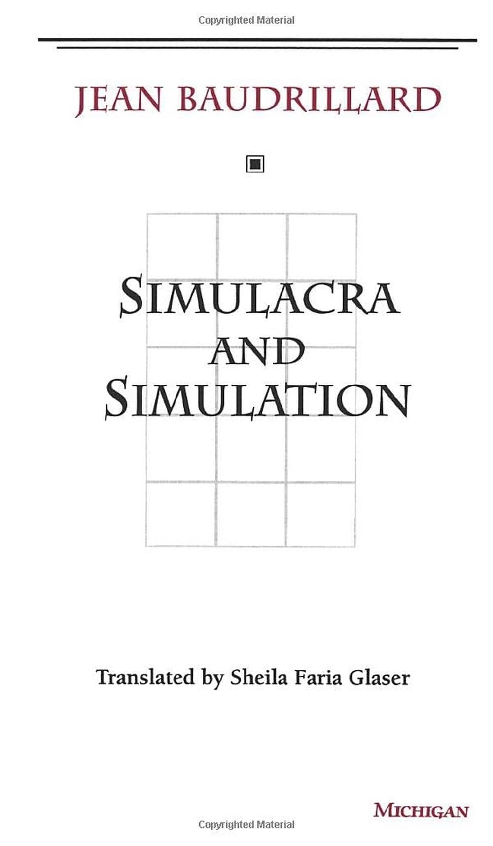 Simulacra and Simulation by Jean Baudrillard - ISBN: 9780472065219