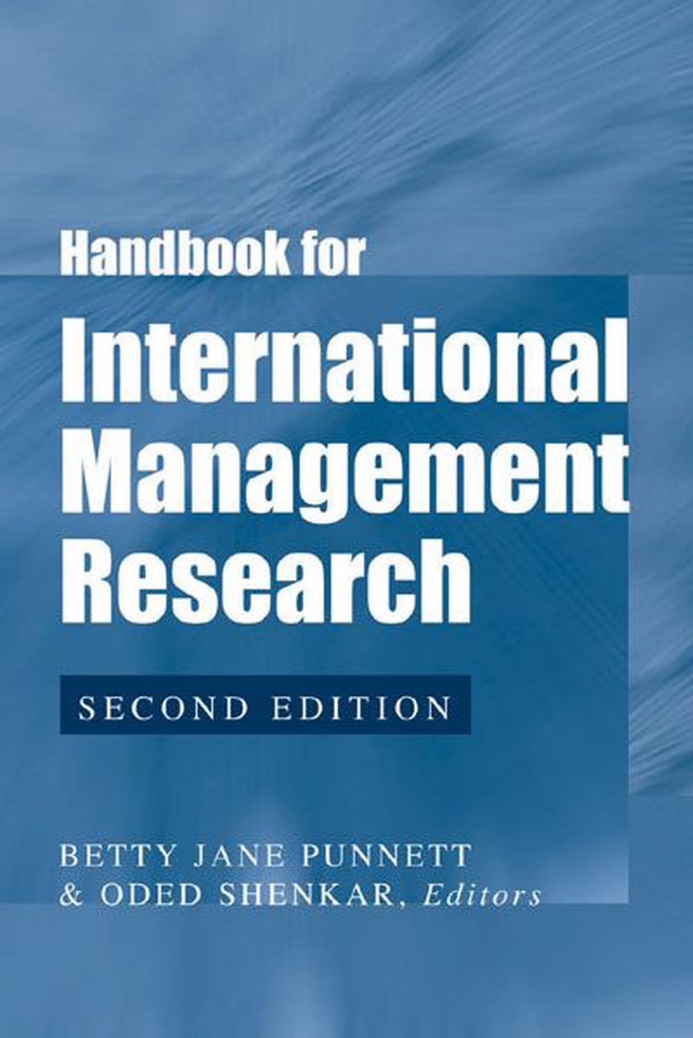 Handbook for International Management Research by Betty Jane Punnett ...