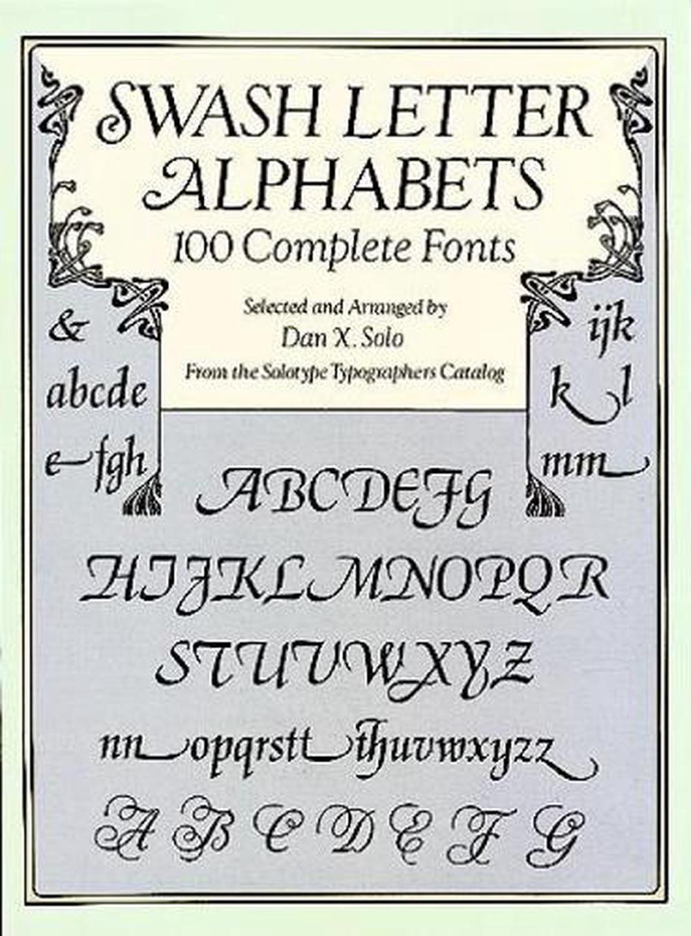 Swash Letter Alphabets, 9780486293325