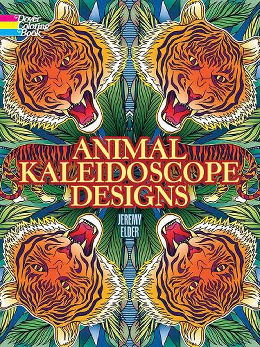 Animal Kaleidoscope Designs Coloring Book, 9780486808833