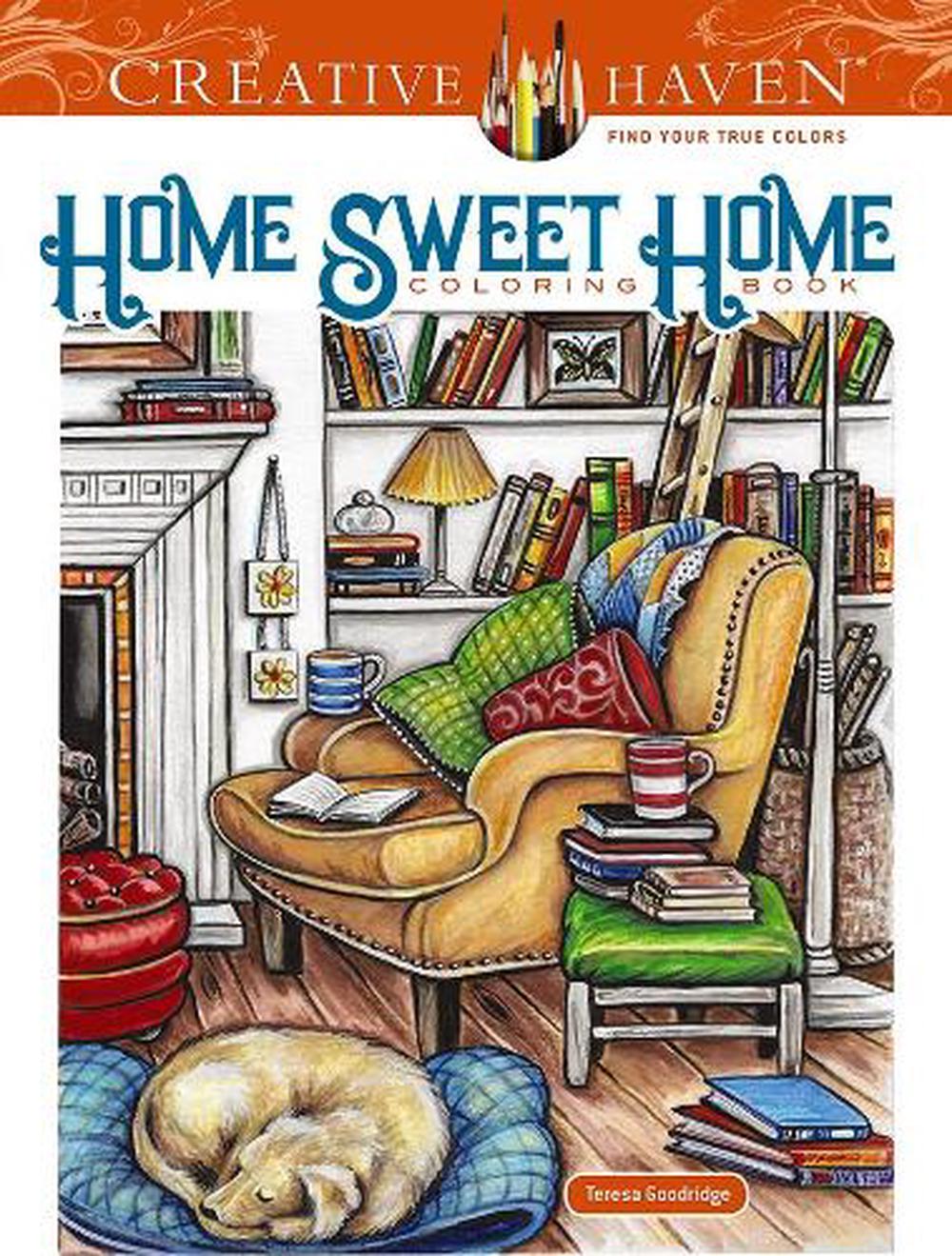 Creative Haven Home Sweet Home Coloring Book, 9780486837574